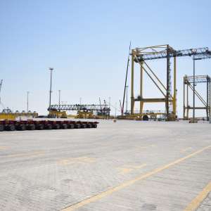 Committing to the implementation of the MoU sponsored by the Crown Prince KING ABDULLAH PORT RECEIVES 28 CRANES TO INCREASE ANNUAL CAPACITY OF CONTAINER TERMINALS TO 5 MILLION TEU